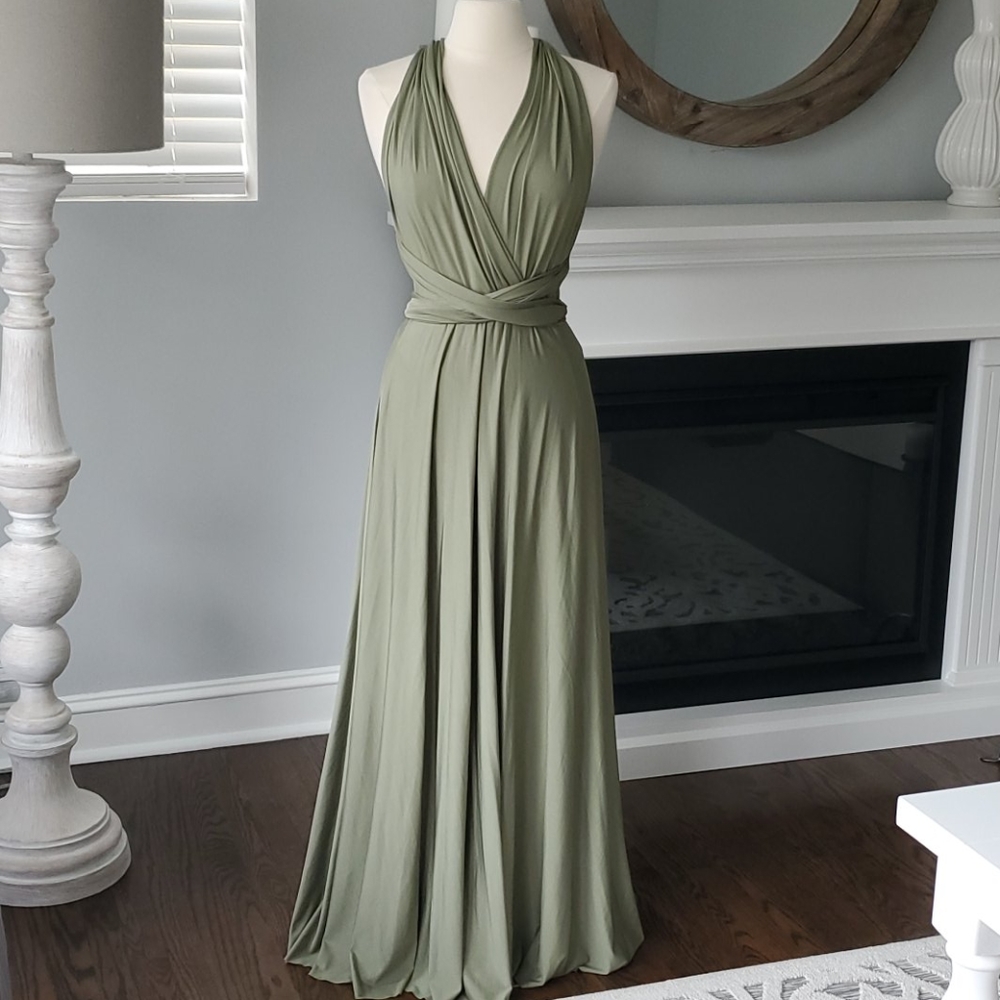Olive Multi-Wear Maxi Dress!